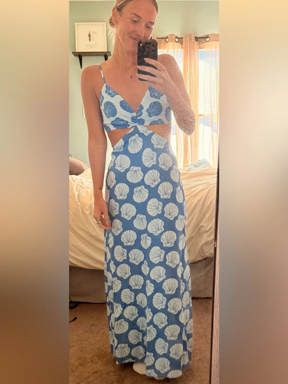 The A&F Julia Slip Cutout Maxi Dress